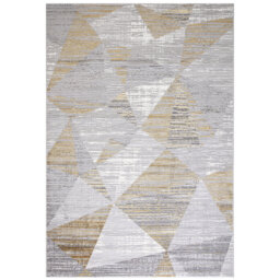 Diane Blocks Flatweave Gold/Silver Rug