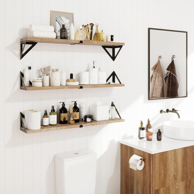 13cm H x 80cm W Stainless Steel Bookcase