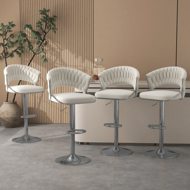 Christal Height Adjustable Swivel Bar Stool