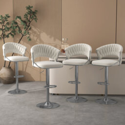 Christal Height Adjustable Swivel Bar Stool