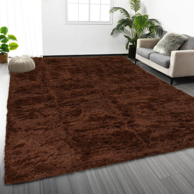 Plush Shaggy Area Rug – Soft High Pile Floor Rug For Living Room, Bedroom & Lounge