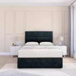 "6FT Texas Divan Bed Base - Naples Sand ,2 Drawers & 26"" Struts Headboard - Super King"