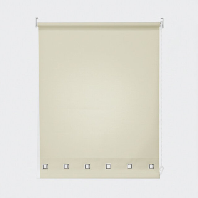 Square Eyelet Daylight Outdoor Semi-Sheer Roller Blind