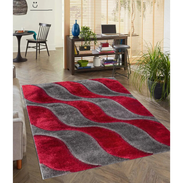 3D Luxury Shaggy Area Rug Geometric Pattern High Pile Soft Plush Rug Perfect For Living Room Bedroom Small Door Mats Floor Mats