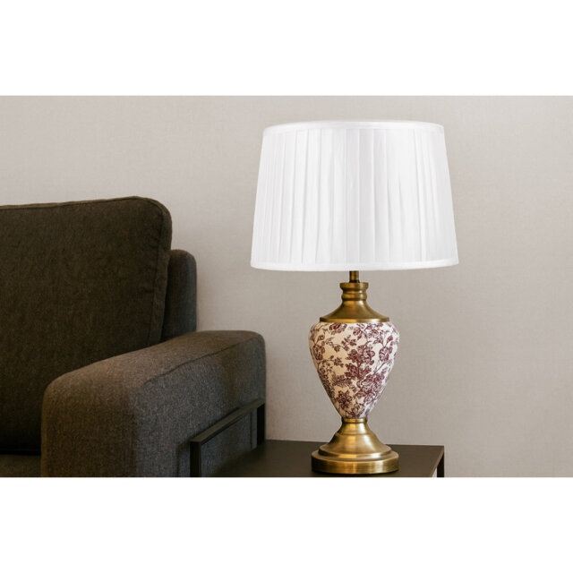 Bostrom 57cm Classic Toile de Jouy Vintage Style Table Lamp