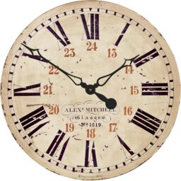 Large Scottish Railway Clock - 49.5cm