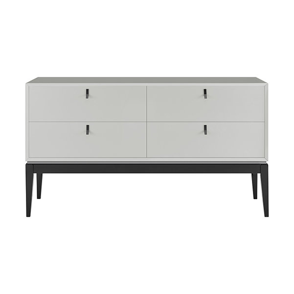 Rozele Chest of 4 Drawers - Flannel Grey