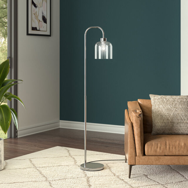 Maris 150cm Gloss Arched Floor Lamp