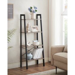 137.5cm H x 56cm W Metal Ladder Bookcase
