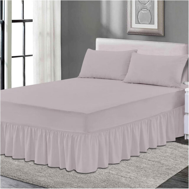 Premium Cotton Blend Plain Dyed Valance Sheet - Soft Durable and Breathable Luxury Bed Sheet for Ultimate Comfort