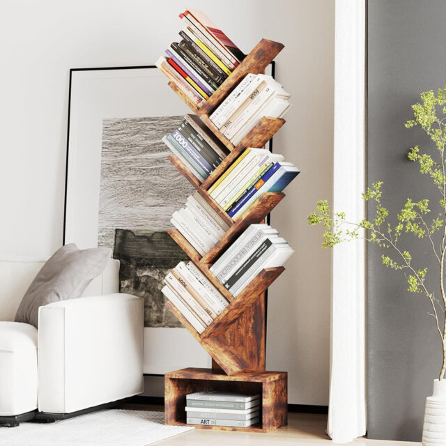 120.4cm H x 20.1cm W Standard Bookcase