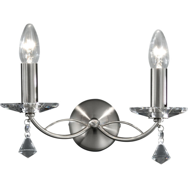 Glass Candle Wall Light
