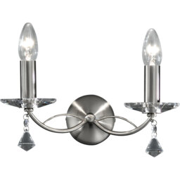 Glass Candle Wall Light