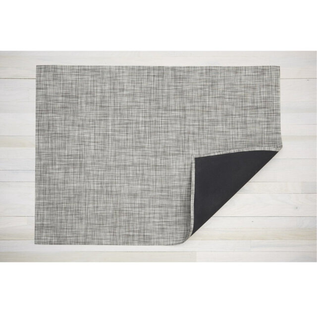 Mini Basketweave Handwoven Grey Indoor/Outdoor Rug