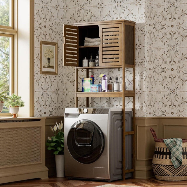 Freestanding Over The Toilet Storage