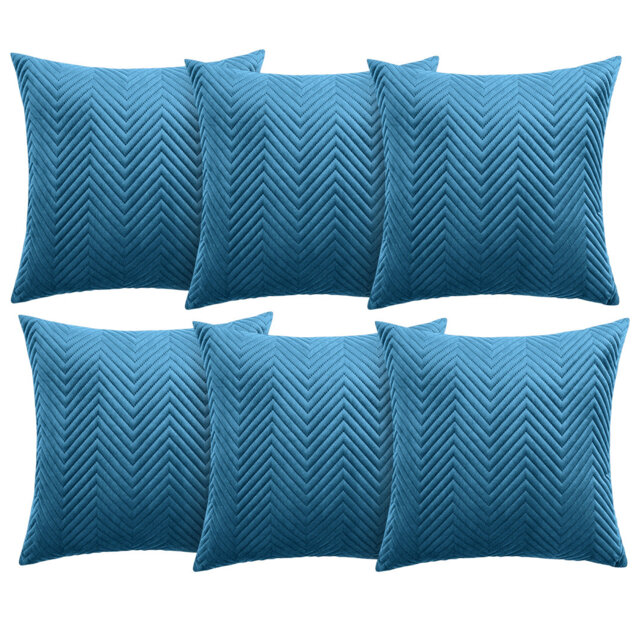 Aspire Homeware Embossed Square Velvet Cushion Cover
