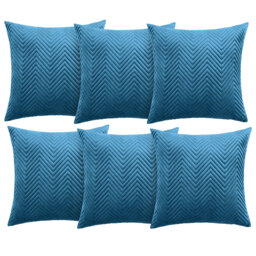 Aspire Homeware Embossed Square Velvet Cushion Cover