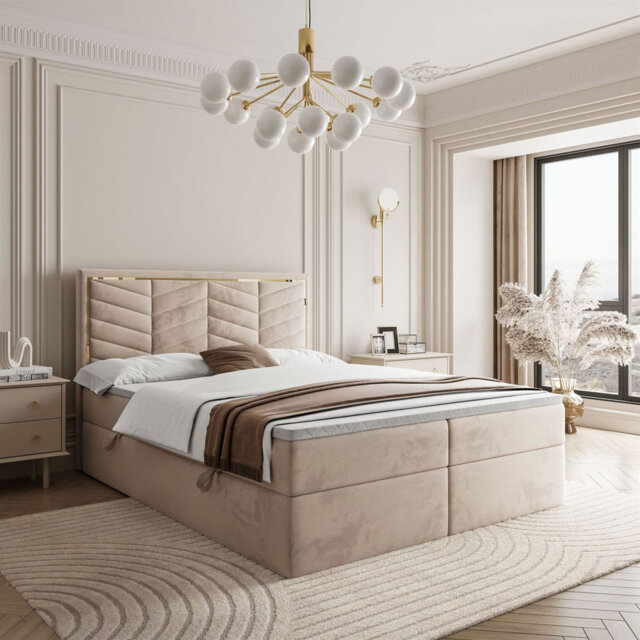 Balcer Upholstered Bed with Mattress