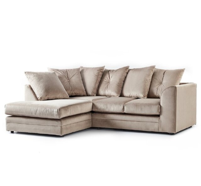 Devonte 5 Seater Velvet Corner Sofa