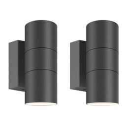 Grey 16.5cm H Outdoor Sconce