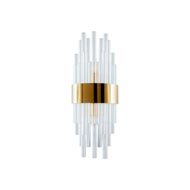 Luxury Glass Lampshade Wall Light Modern Sconce Bedroom Living Room