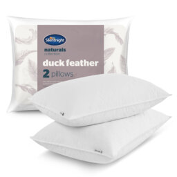 Silentnight Duck Feather Pillow Pair with Pure Cotton Cover