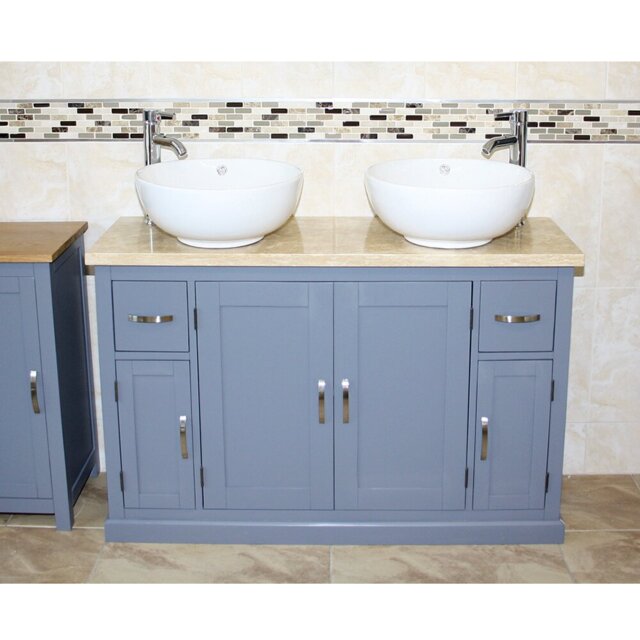 Regatta 123mm Free-standing Double Vanity Unit