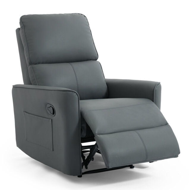 Alfino 1+2 Seater Manual Air Leather Recliner Sofa Set
