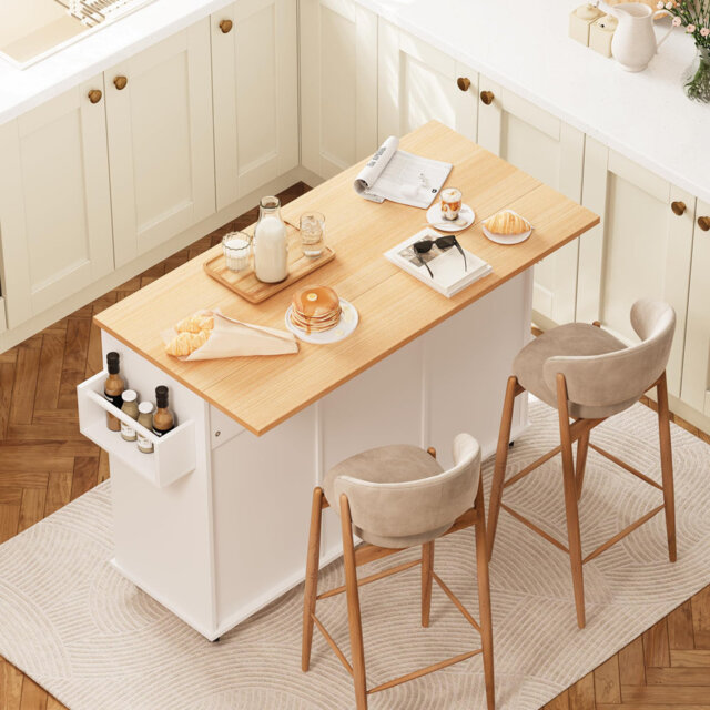 47 cm W Kitchen Island with Wheels