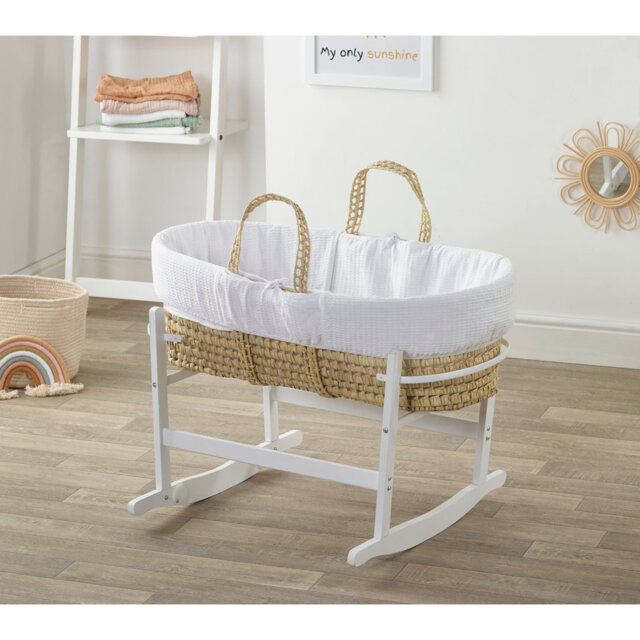 Moses Basket With Stand with Mattress