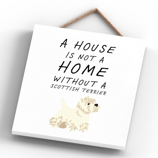Scotland a House is Not a Home Terrier Wall Décor