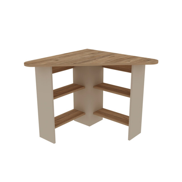 Corner Computer Desk with Shelves