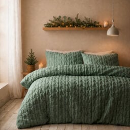Tamba Leaf Pinsonic Christmas Duvet Cover Set