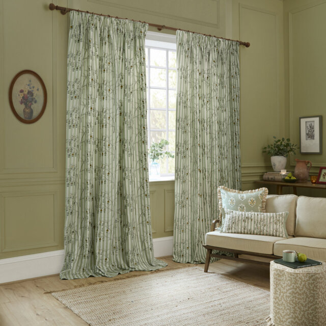 Chinese Lanterns Room Darkening Curtain Panel Pair