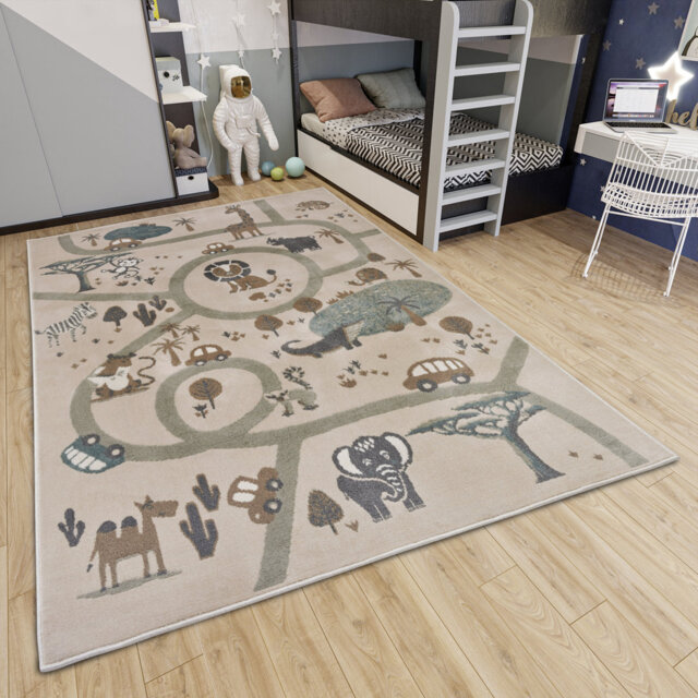 Adventures Children Grey Rug