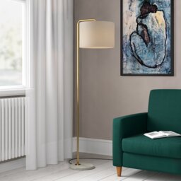 155cm Antique Gold Floor Lamp