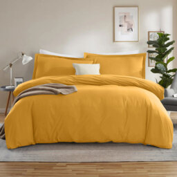 300TC Microfiber Duvet Cover Set – Reversible Luxury 3-Piece
