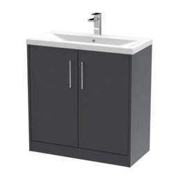 Juno 800mm Free-standing Standard Single Vanity Unit