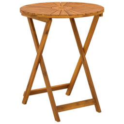 Circle Solid Wood Outdoor Bistro Table