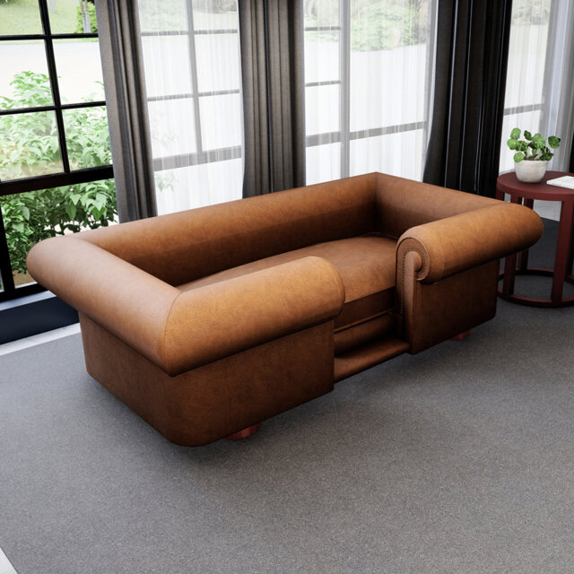 Cromwell Faux Leather Pet Bed