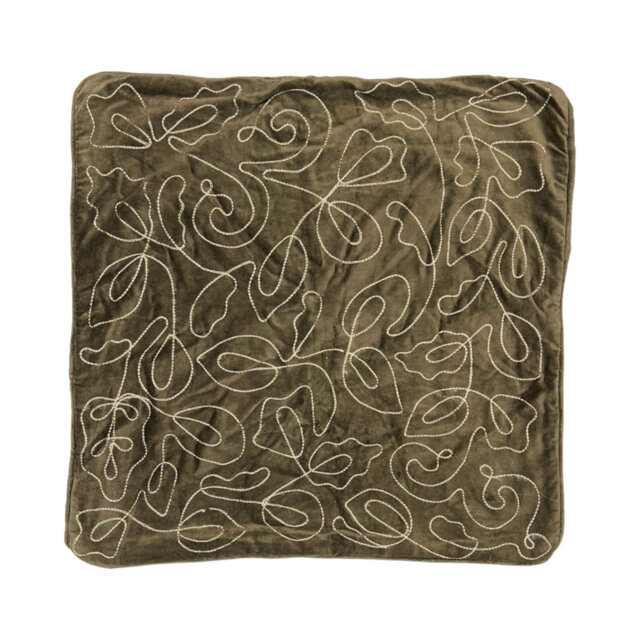 Allesse Floral Brown Square Cushion