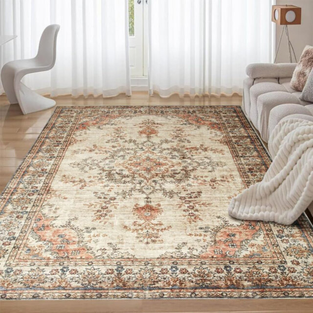 Aspire Homeware Vintage Floral Area Rug