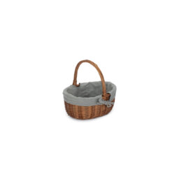 Wicker Double Steamed Shopper Basket with Lining