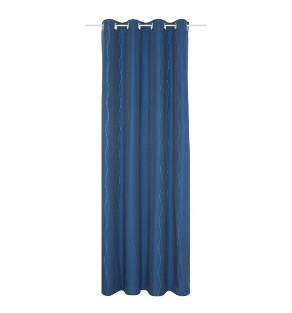 Pedersen Cotton Blend Eyelet Curtain, single Panel, opaque