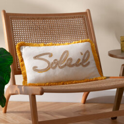 Soleil Yellow Rectangular Cushion