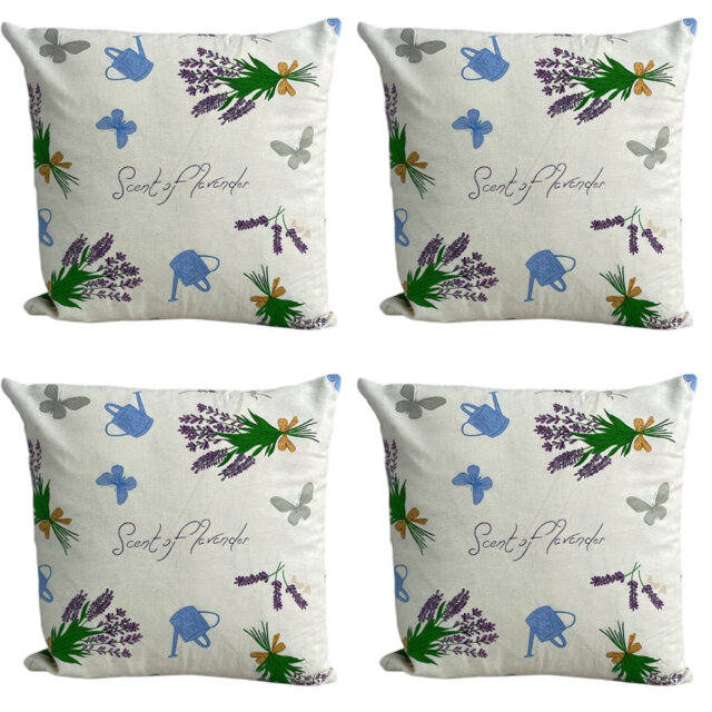 Sausalito Floral Cream Square Cushion Cover