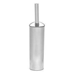 Advanced Smart Toilet Brush And Storage Holder Set,Polished Finish,Stainless-Steel,Silver