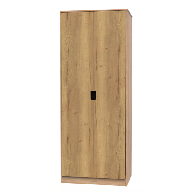 Buldir 2 Door Wardrobe in Riviera Oak & Nebraska Oak