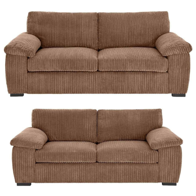 Soft Jambo Cord 3 and 2 Seater Sofa Set for Modern Living Room