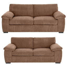 Soft Jambo Cord 3 and 2 Seater Sofa Set for Modern Living Room
